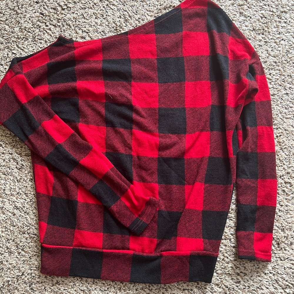 Slouchy one shoulder top